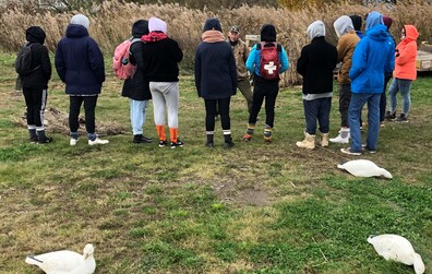 Des jeunes vivent une activité d'initiation à la chasse à la sauvagine