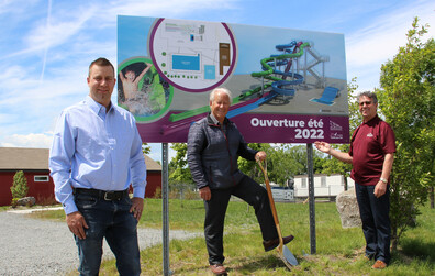 Le chantier des glissades d'eau est lancé!