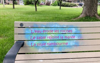 Les bancs publics poétiques se refont une beauté
