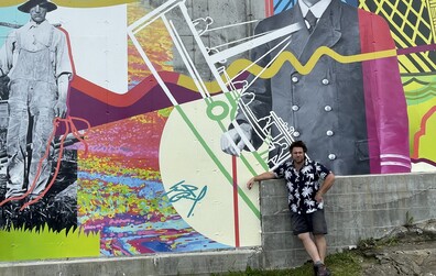 Invitation à l'inauguration de la murale Avantis, au jardin des Souches