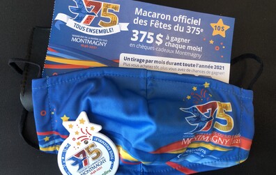 Le macaron des Fêtes du 375e est toujours disponible