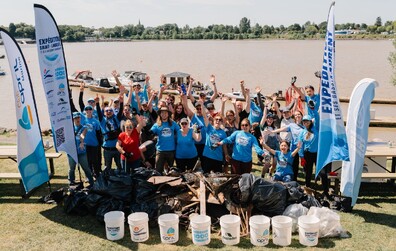 Plus de 1400 livres de déchets amassés