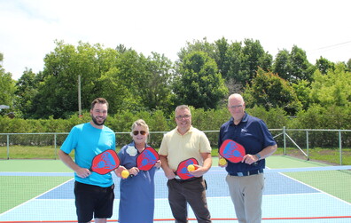 Ouverture officielle de deux terrains de pickleball au Camping de la Pointe-aux-Oies