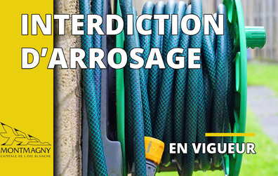 Interdiction d'arrosage et de faire des feux à ciel ouvert