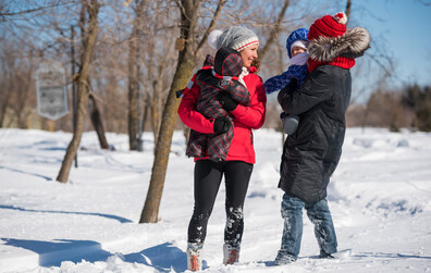 Accès au bloc sanitaire du parc Saint-Nicolas cet hiver