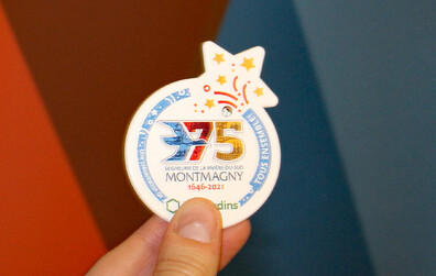 375$ à gagner chaque mois grâce au macaron officiel des Fêtes du 375e